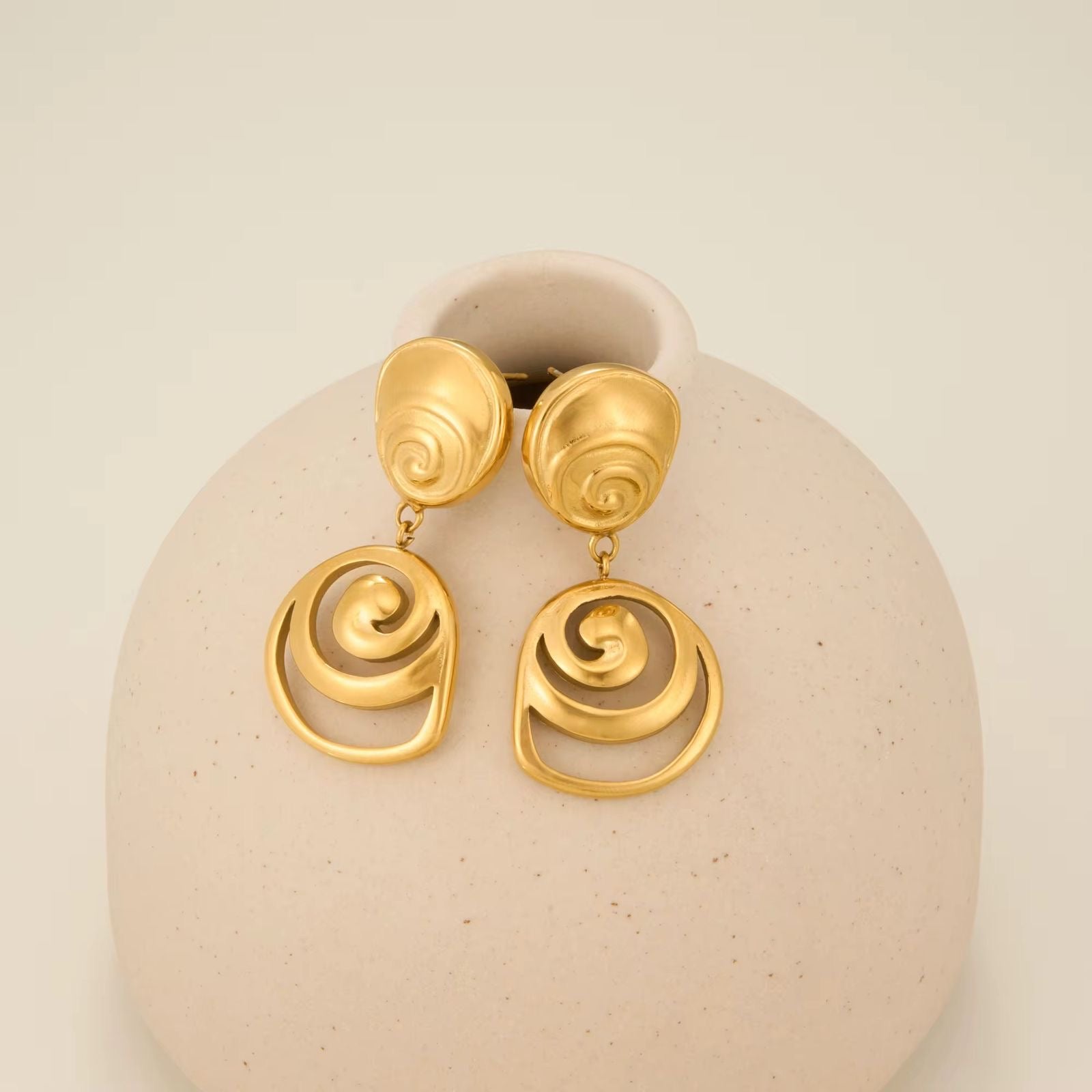 Double Mesh Drop Earrings