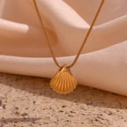 Golden Shell Necklace