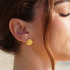 Golden Shell Studs
